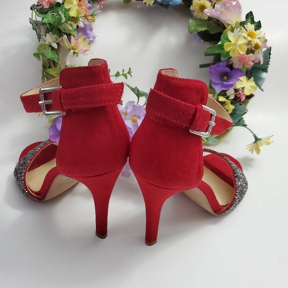 Aldo Red Sparkle Shoes - Picture 5 of 12